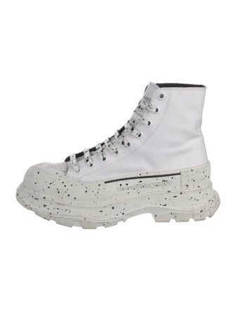Alexander McQueen Canvas Combat Boots