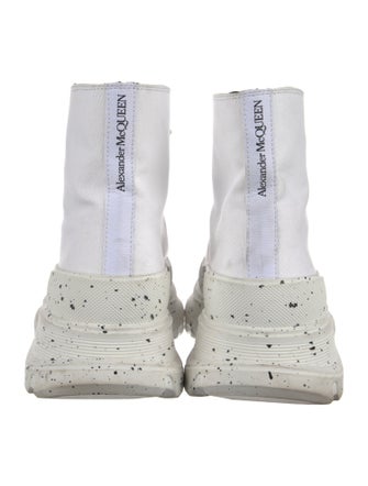 Alexander McQueen Canvas Combat Boots