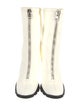 Alexander McQueen Neoprene Leather Trim Embellishment Boots