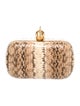 Alexander McQueen Snakeskin Skull Clutch