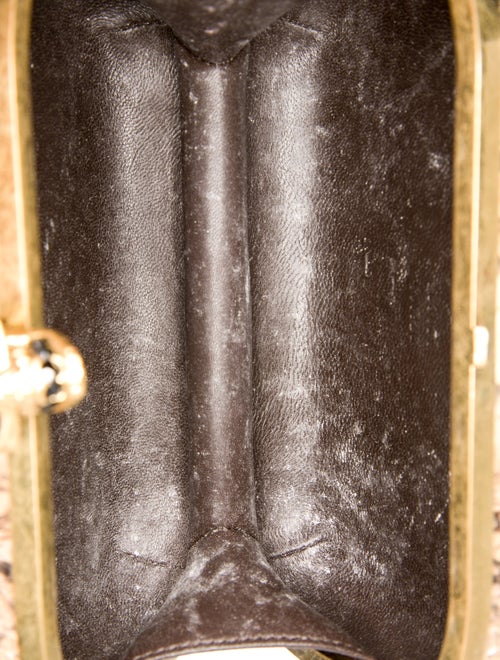 Alexander McQueen Snakeskin Skull Clutch