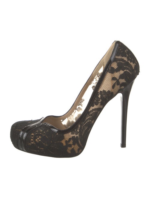 Alexander McQueen Lace Lace Pattern Pumps