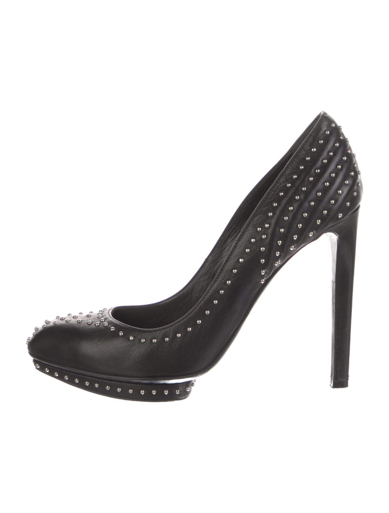 Alexander McQueen Leather Studded Accents Pumps