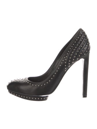 Alexander McQueen Leather Studded Accents Pumps