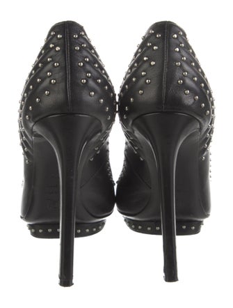 Alexander McQueen Leather Studded Accents Pumps
