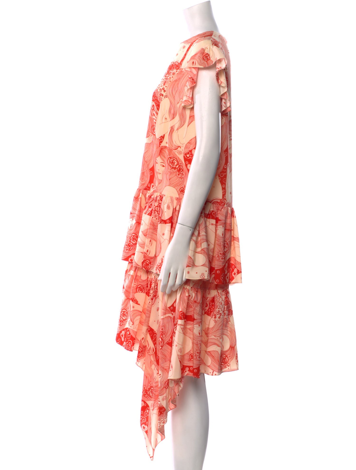 Alexander McQueen Silk Knee-Length Dress