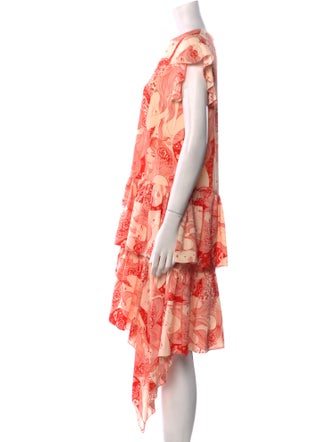 Alexander McQueen Silk Knee-Length Dress