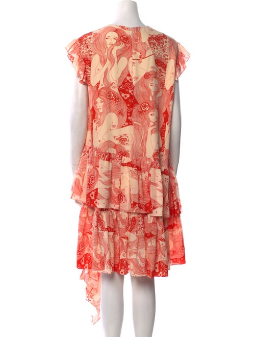 Alexander McQueen Silk Knee-Length Dress