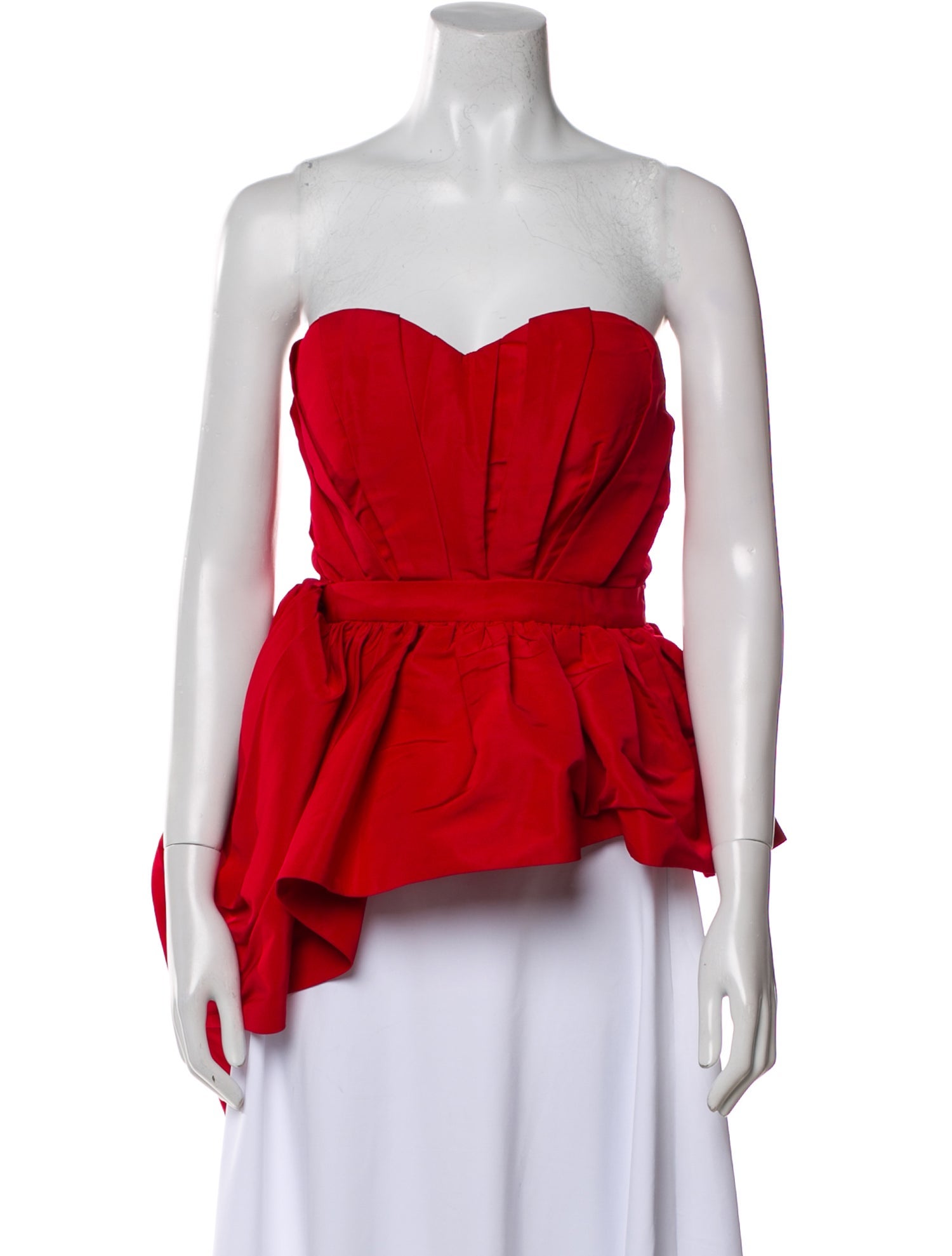 Alexander McQueen Strapless Crop Top