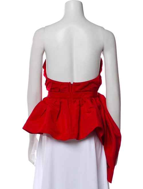 Alexander McQueen Strapless Crop Top