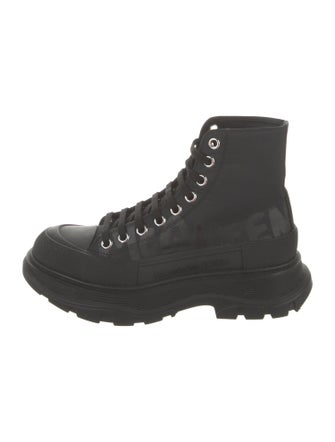 Alexander McQueen Nylon Combat Boots