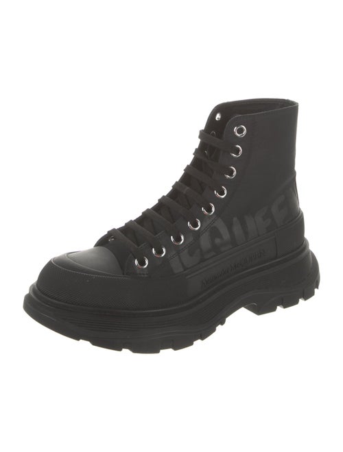 Alexander McQueen Nylon Combat Boots