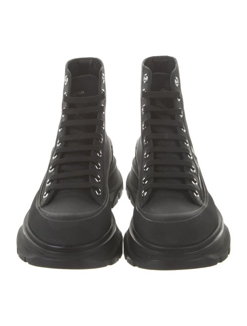 Alexander McQueen Nylon Combat Boots