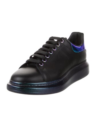 Alexander McQueen Leather Colorblock Pattern Sneakers