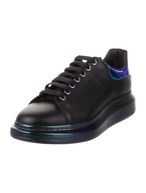 Alexander McQueen Leather Colorblock Pattern Sneakers