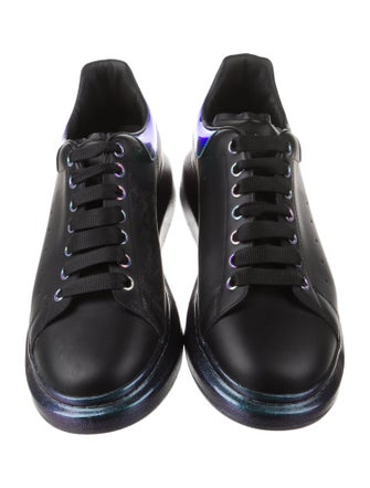 Alexander McQueen Leather Colorblock Pattern Sneakers