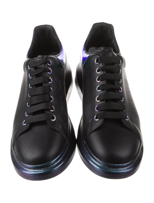 Alexander McQueen Leather Colorblock Pattern Sneakers