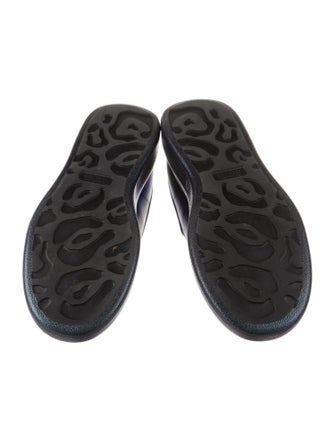 Alexander McQueen Leather Colorblock Pattern Sneakers