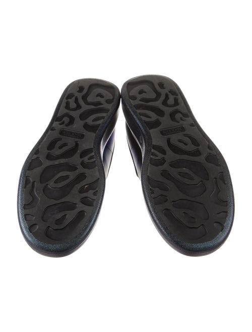 Alexander McQueen Leather Colorblock Pattern Sneakers