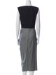 Alexander McQueen Virgin Wool Midi Length Dress