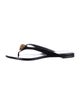 Alexander McQueen Skull Leather Flip Flops