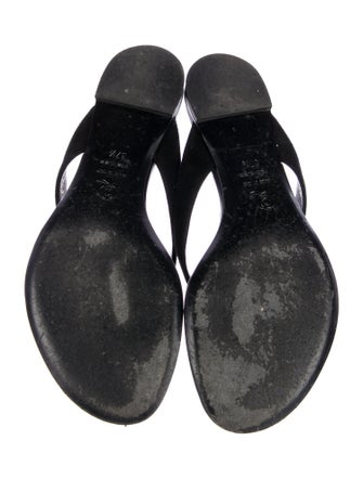 Alexander McQueen Skull Leather Flip Flops