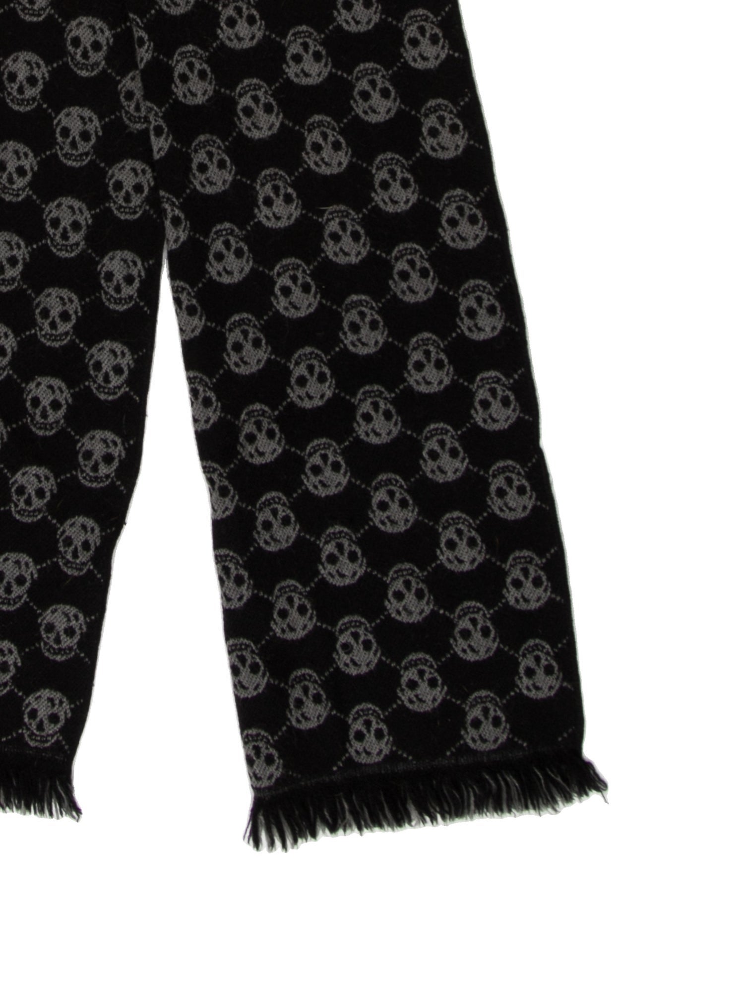 Alexander McQueen Wool Skull Scarf