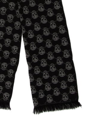 Alexander McQueen Wool Skull Scarf