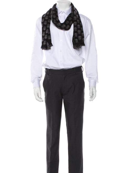 Alexander McQueen Wool Skull Scarf