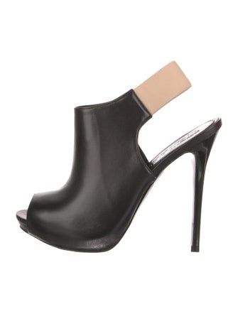 Alexander McQueen Leather Slingback Pumps