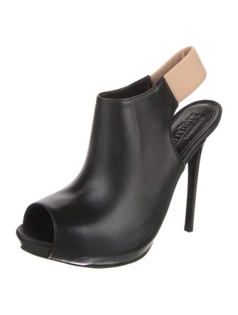 Alexander McQueen Leather Slingback Pumps
