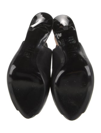 Alexander McQueen Leather Slingback Pumps