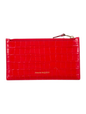 Alexander McQueen Embossed Leather Wallet