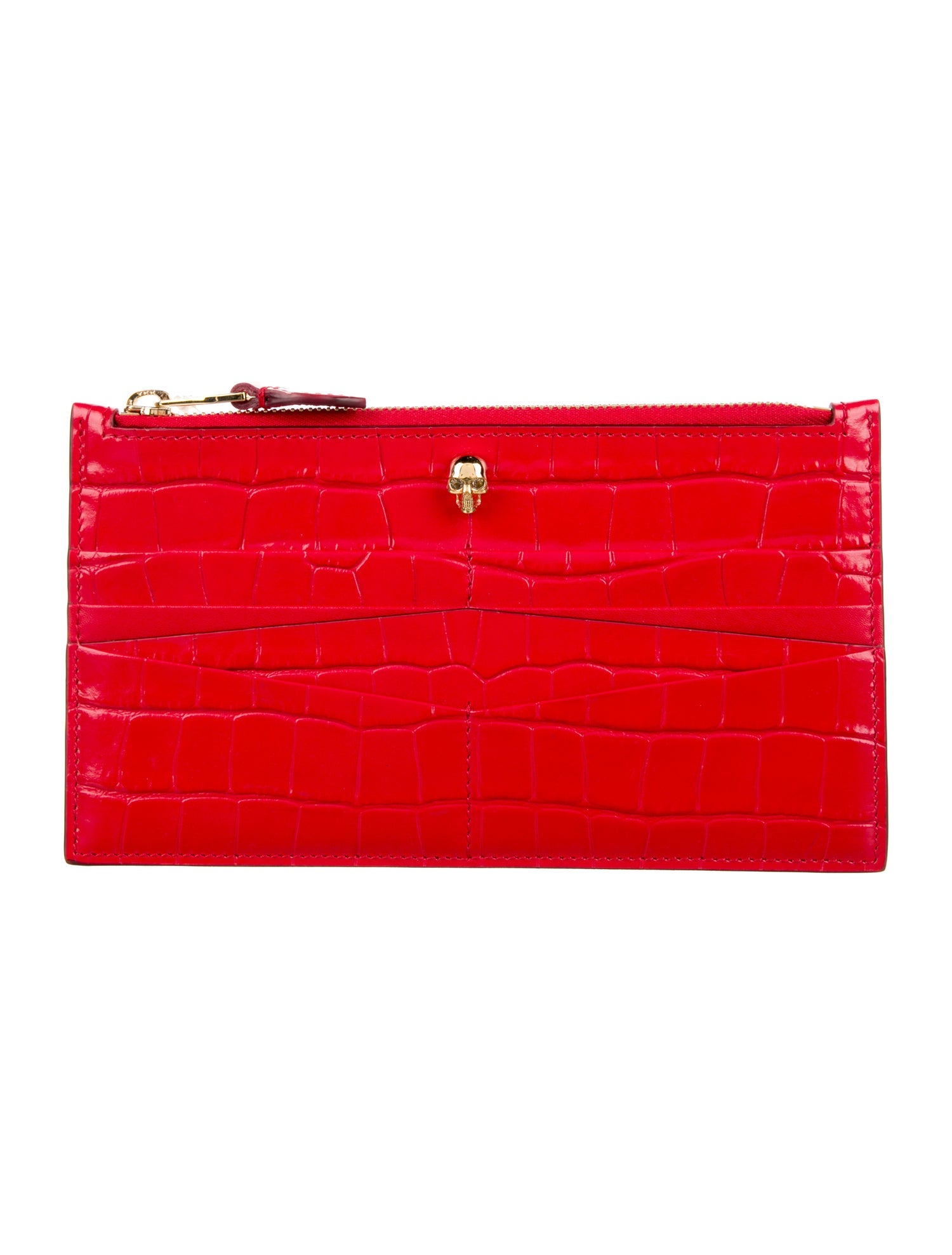 Alexander McQueen Embossed Leather Wallet