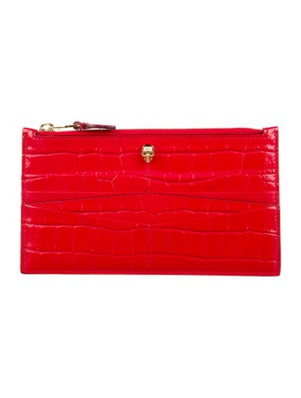 Alexander McQueen Embossed Leather Wallet