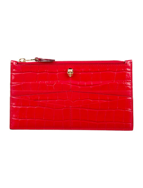 Alexander McQueen Embossed Leather Wallet