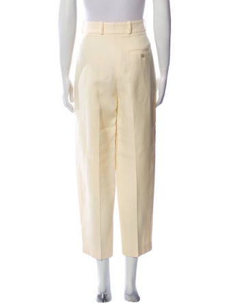Alexander McQueen Wool Straight Leg Pants
