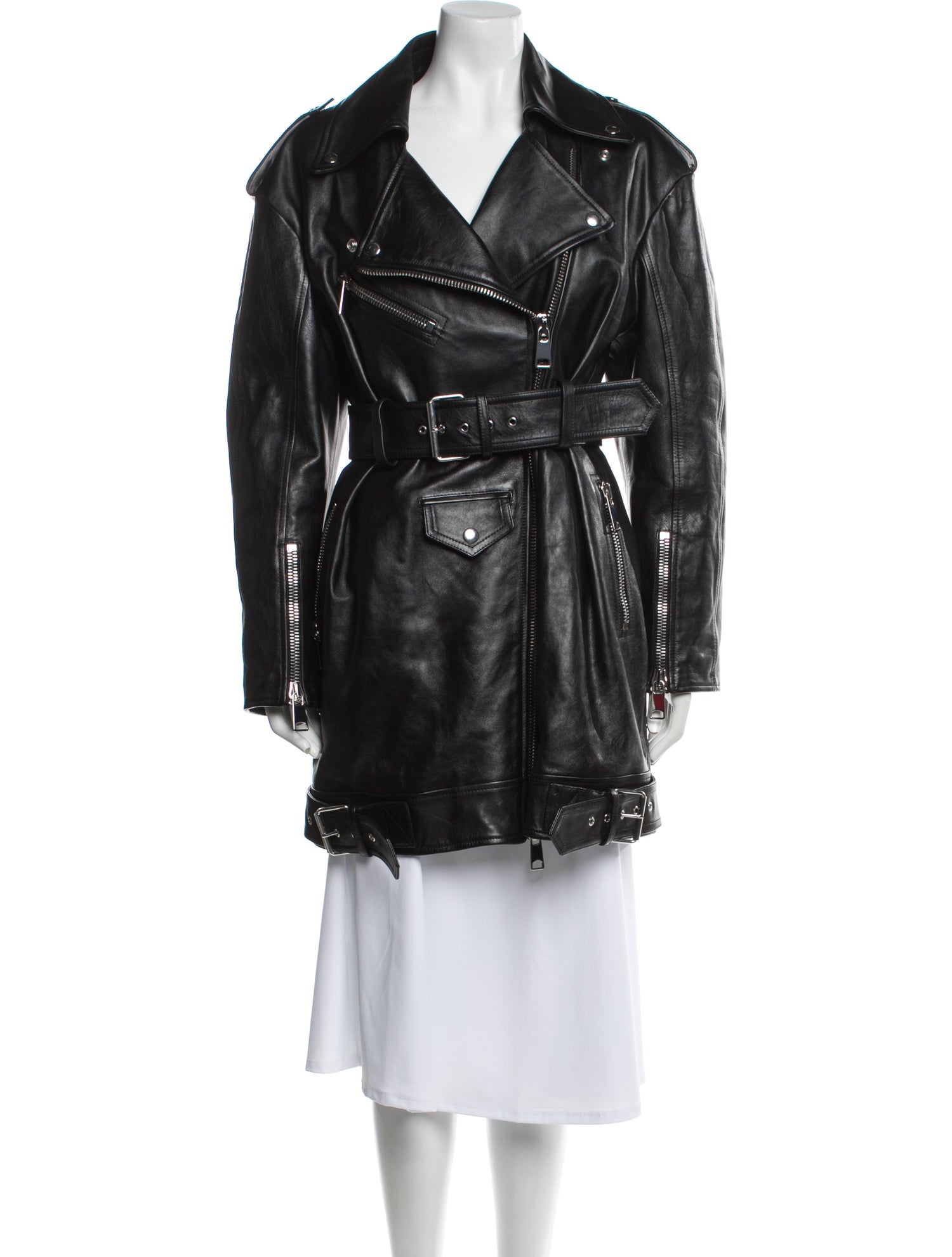 Alexander McQueen Calfskin Trench Coat