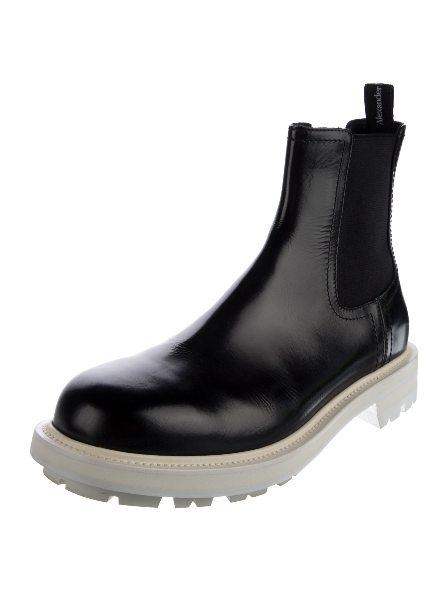 Alexander McQueen Leather Chelsea Boots