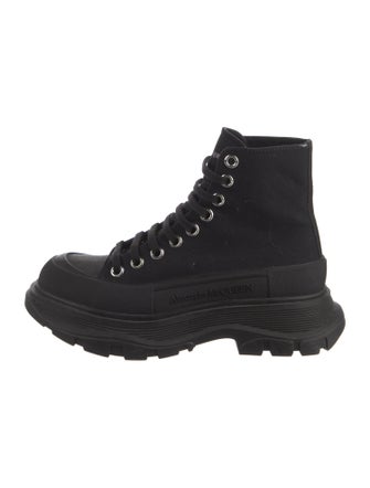 Alexander McQueen Canvas Combat Boots