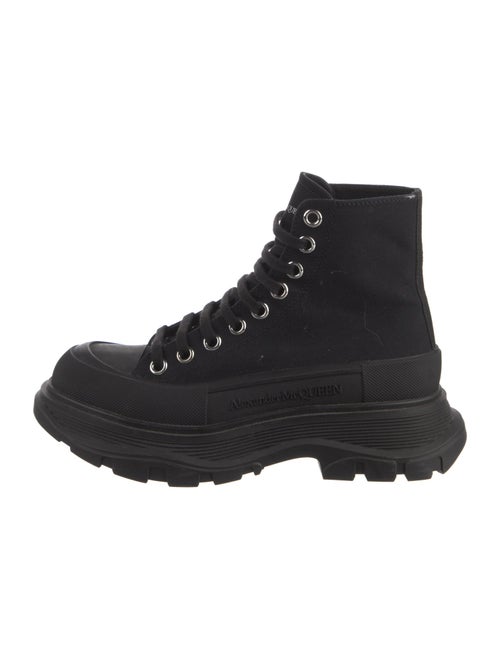 Alexander McQueen Canvas Combat Boots