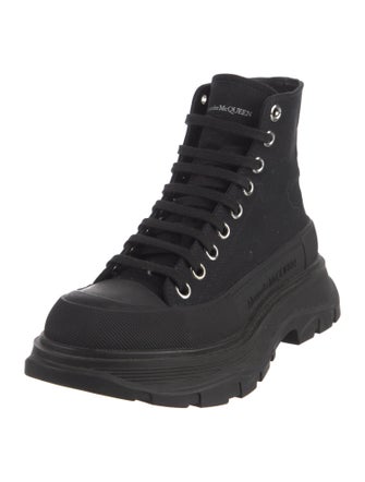 Alexander McQueen Canvas Combat Boots