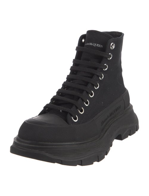 Alexander McQueen Canvas Combat Boots