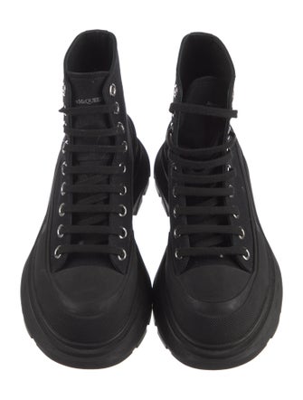 Alexander McQueen Canvas Combat Boots