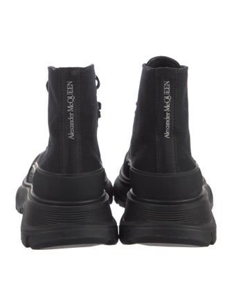 Alexander McQueen Canvas Combat Boots