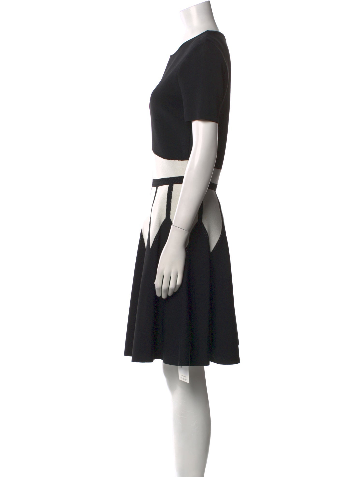 Alexander McQueen Crew Neck Knee-Length Dress