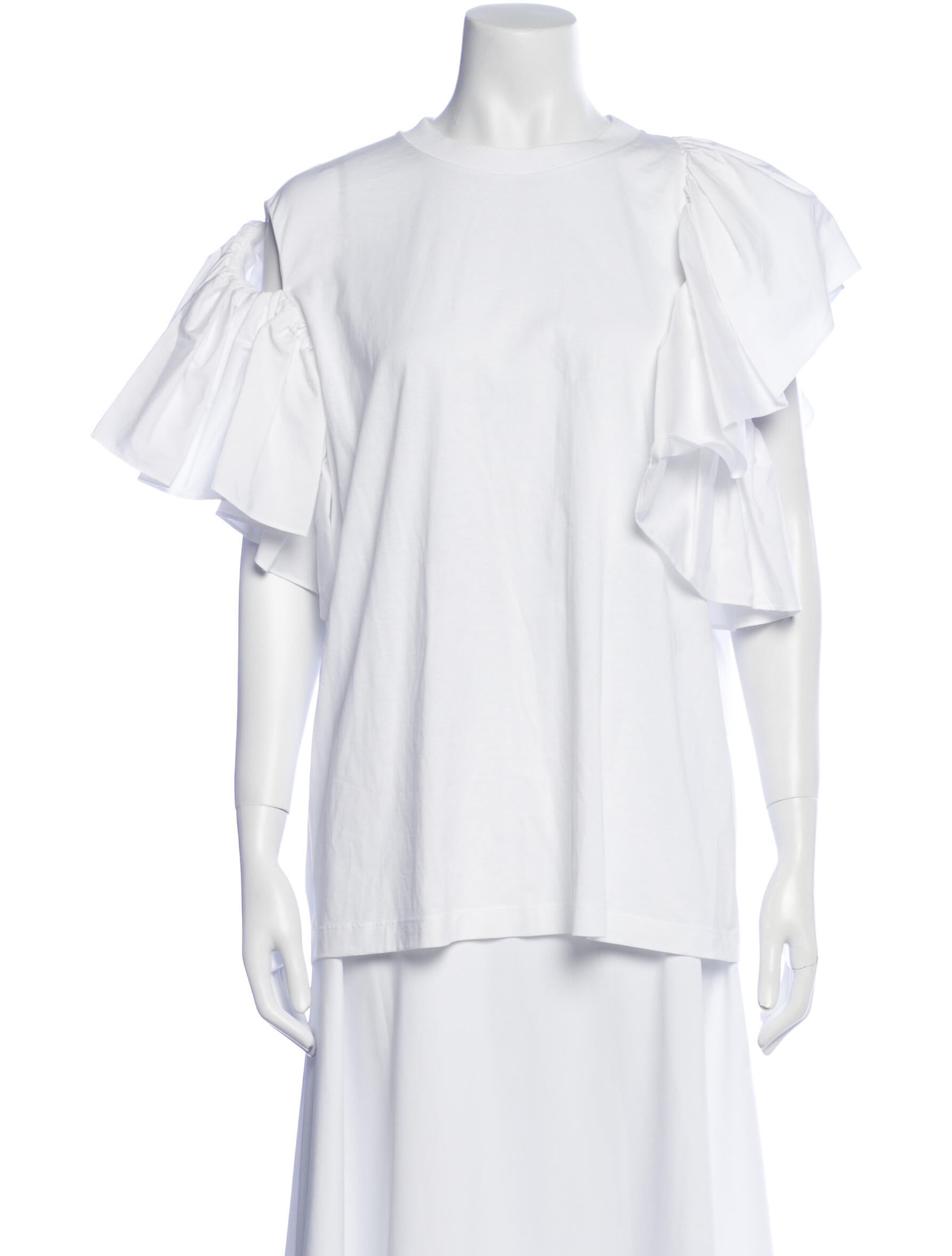Alexander McQueen Bateau Neckline Short Sleeve Blouse w/ Tags