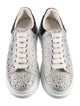 Alexander McQueen Leather Crystal Embellishments Sneakers