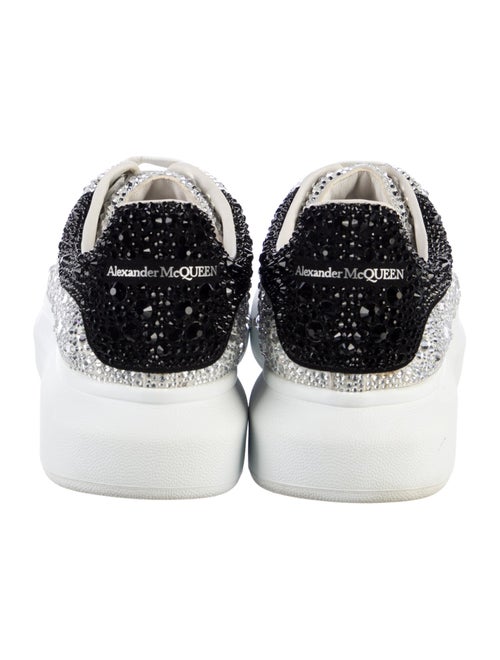 Alexander McQueen Leather Crystal Embellishments Sneakers