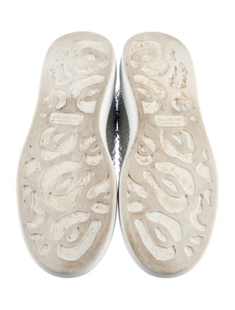 Alexander McQueen Leather Crystal Embellishments Sneakers